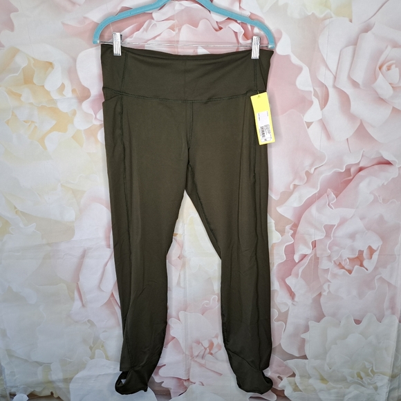 NWT All In Motion Simplicity Twist High Rise Leggings in Olive Green - Picture 2 of 11